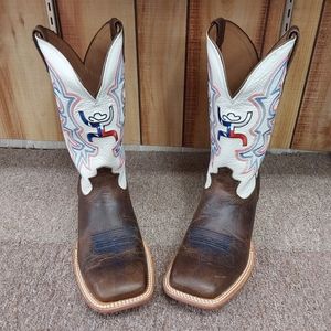GENTLY WORN (2-3 WKS) MEN'S SIZE 10D TWISTED X LEATHER COWBOY BOOTS RETAIL $335